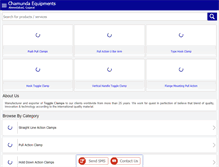 Tablet Screenshot of chamundaequipment.com